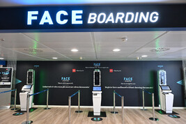 Imbarco biometrico Faceboarding a Linate (archivio)